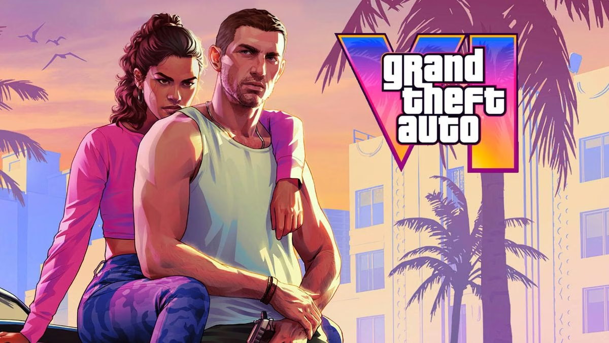 Jason y Lucía, protagonistas de GTA 6, en una escena del tráiler de lanzamiento ambientada en Leonida